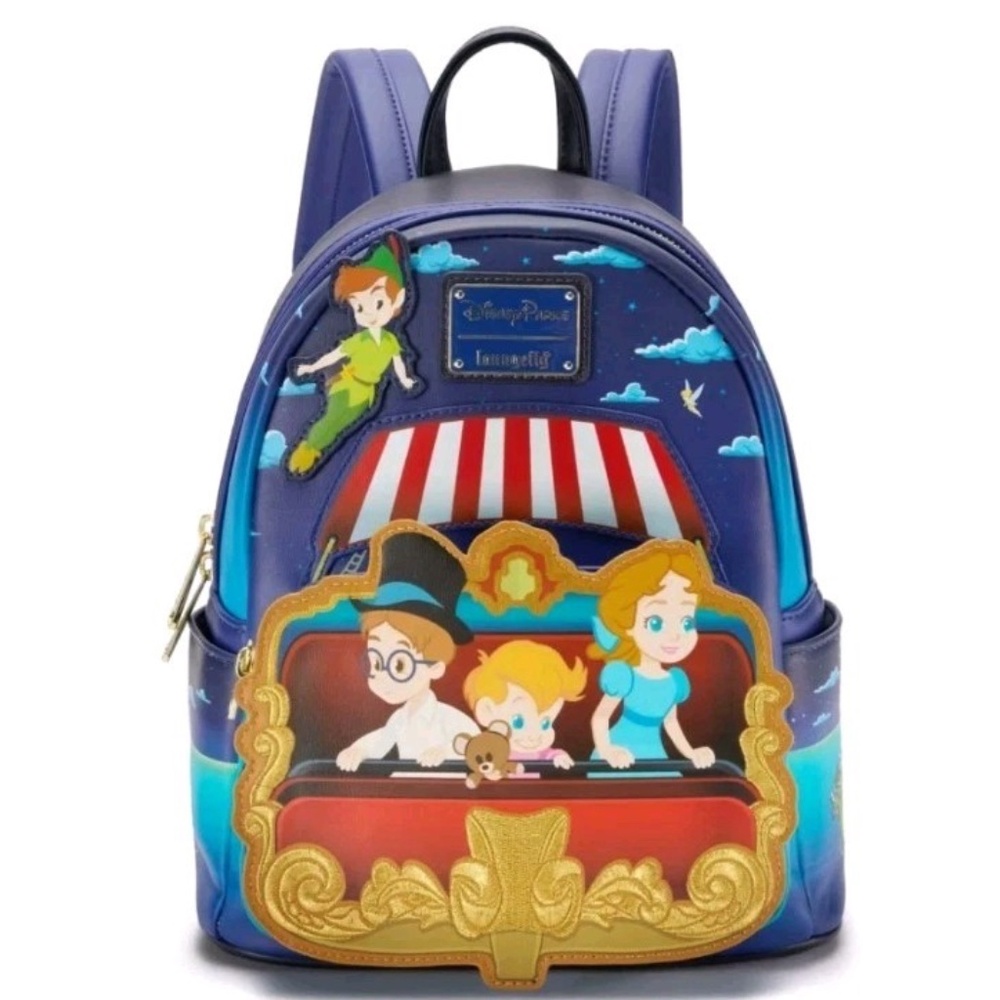 2025 Disney Parks LOUNGEFLY Peter Pan's Flight Mini Backpack - NEW